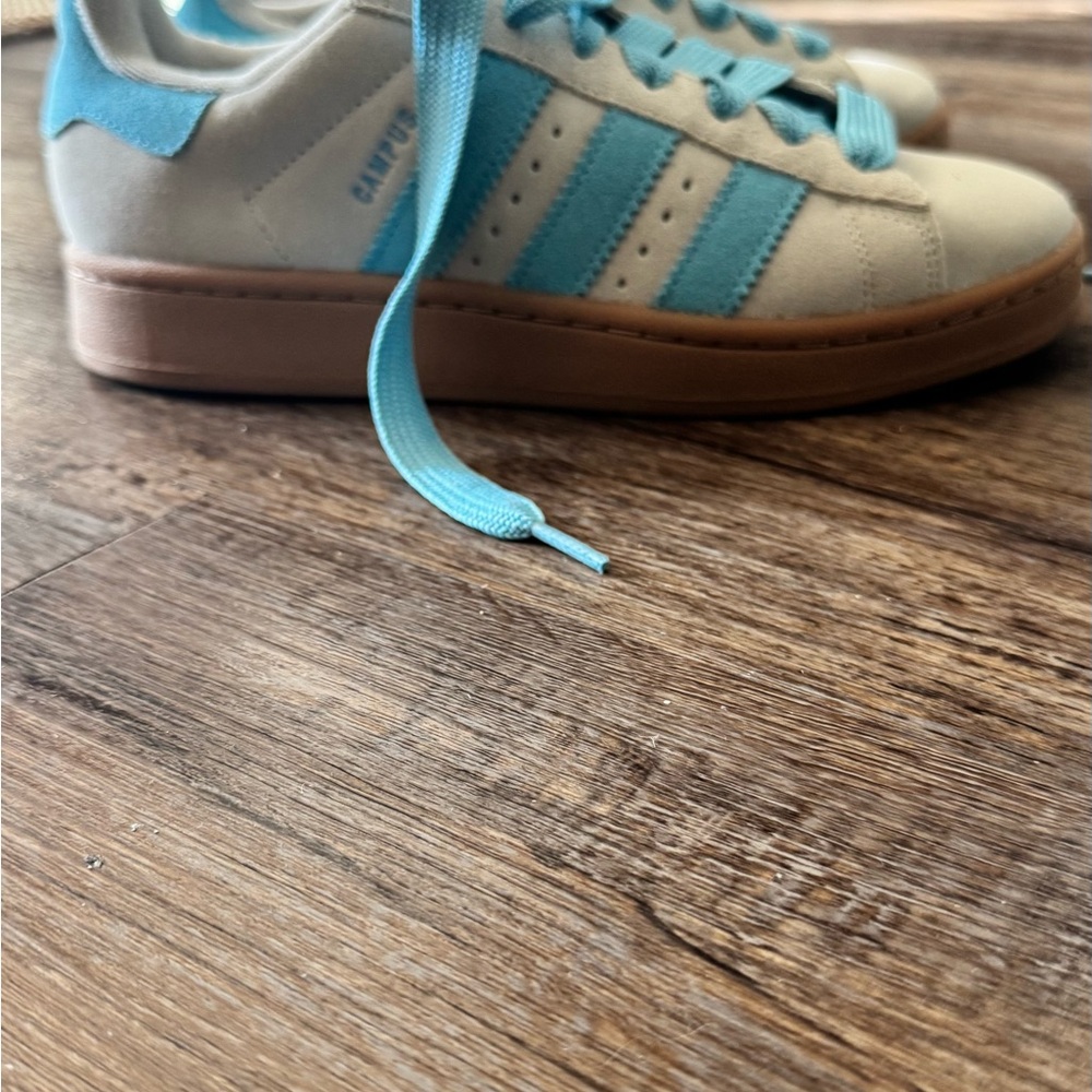 adidas Women's Sneakers in Gray and Blue - Picture 7 of 13